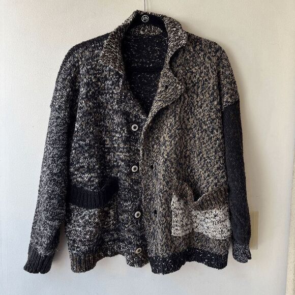 Amy Brill Lagenlook Patchwork Knit Cardigan Jacket – Handcrafted USA, One Size - Picture 7 of 10